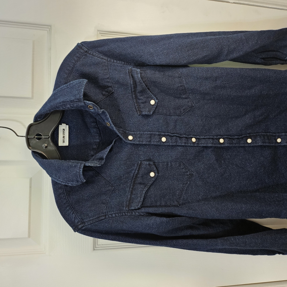Dark Blue Denim Shirt